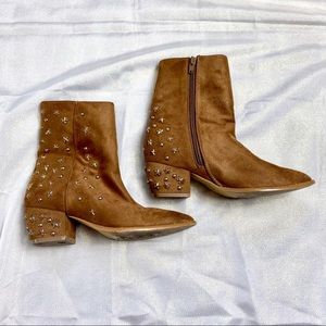 Missguided Star Studded Ankle Boots Size 7